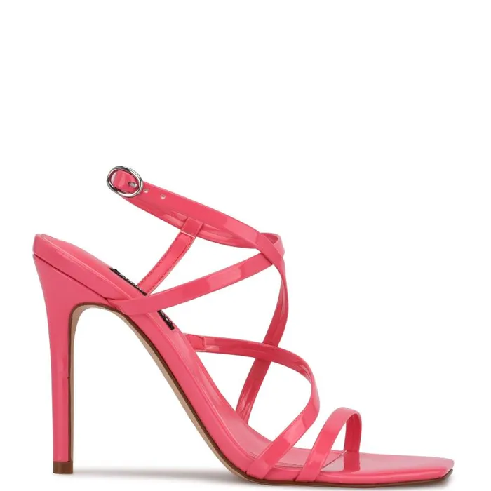 Tilas Heeled Sandals Miami Pink Women Nine West Heels