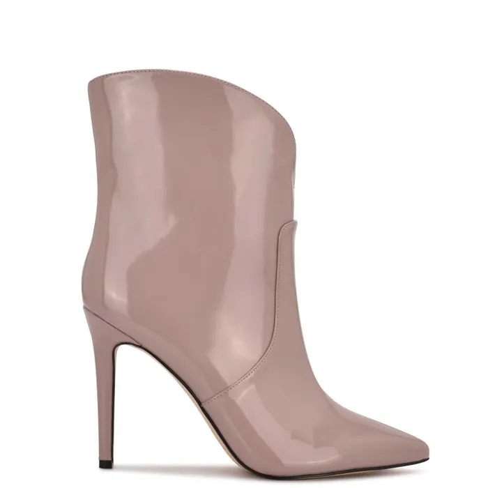 Tolate Dress Booties Light Pink Patent Women Nine West Boots and Booties
