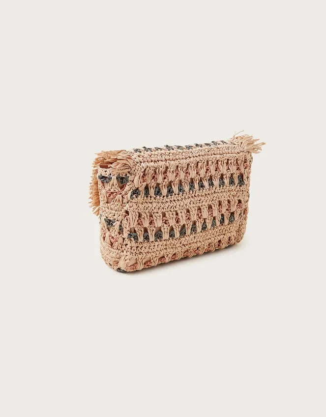 Tonal Raffia CrossBody Bag Women Monsoon Bags and Purses