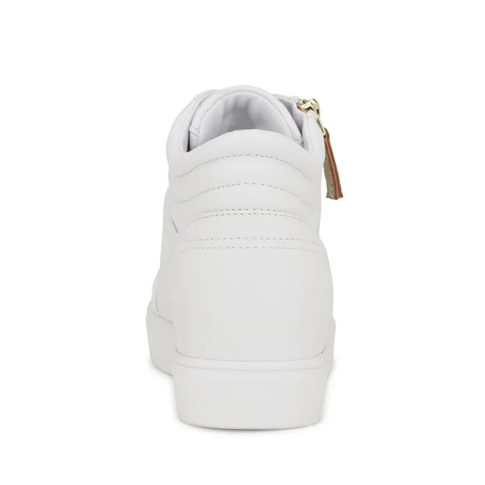 Tons High Top Hidden Wedge Sneakers White Women Nine West Sneakers