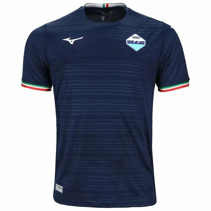 Tops Men Mizuno Away Ss Jersey Lazio M Navy