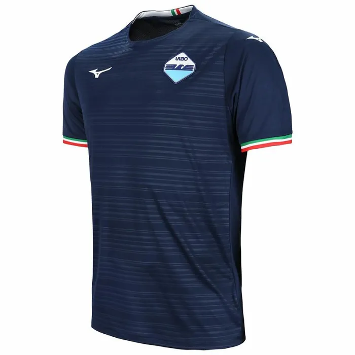 Tops Men Mizuno Away Ss Jersey Lazio M Navy