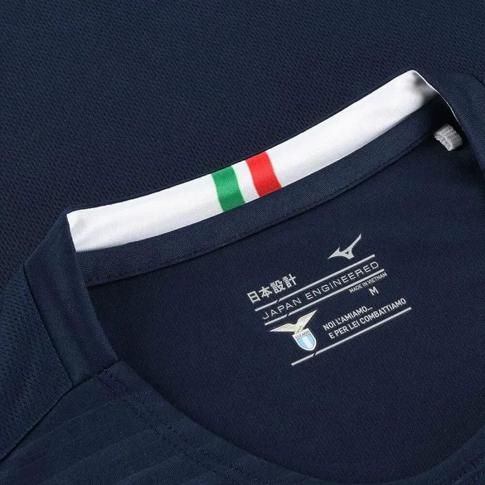Tops Men Mizuno Away Ss Jersey Lazio M Navy