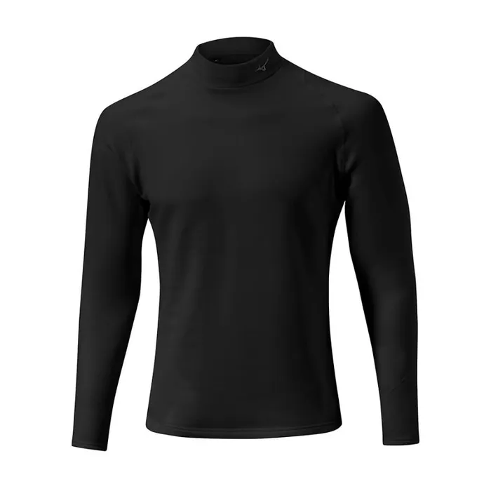 Tops Men Mizuno Breath Thermo Biogear Base Layer Black