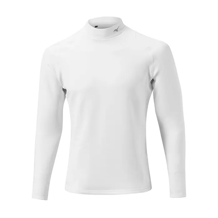 Tops Men Mizuno Breath Thermo Biogear Base Layer White