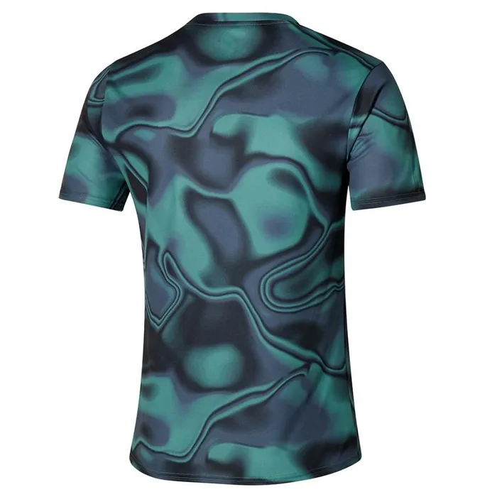 Tops Men Mizuno Core Graphic Tee Mineral Blueblack Tops Men Mizuno Core Graphic Tee Mineral Blueblack