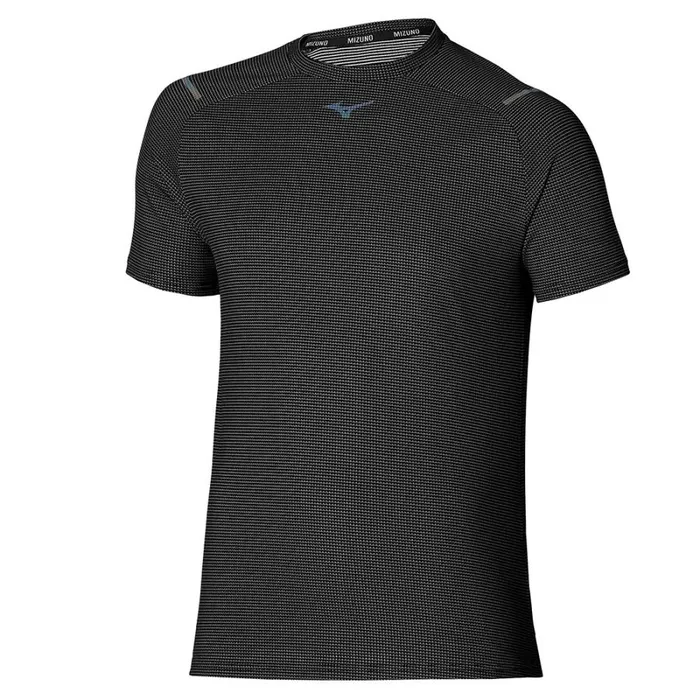 Tops Men Mizuno Daf Dope Dyed Tee Black