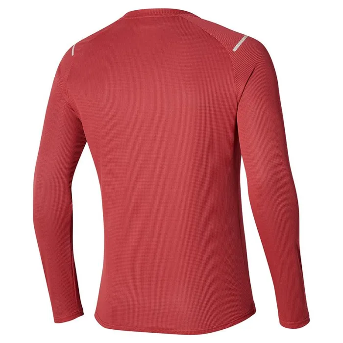 Tops Men Mizuno Dryaeroflow Ls Hz Mineral Red