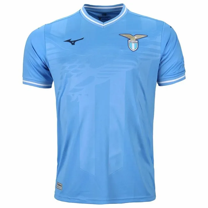 Tops Men Mizuno Home Ss Jersey Lazio Junior Sky Blue