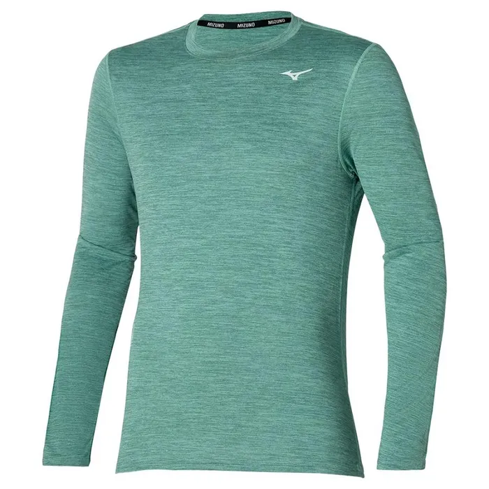 Tops Men Mizuno Impulse Core Ls Tee Mineral Blue