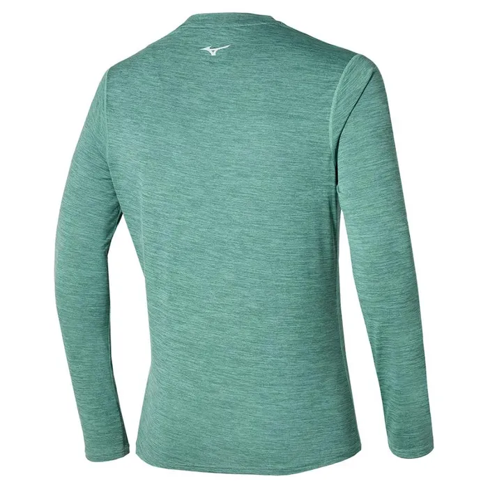 Tops Men Mizuno Impulse Core Ls Tee Mineral Blue