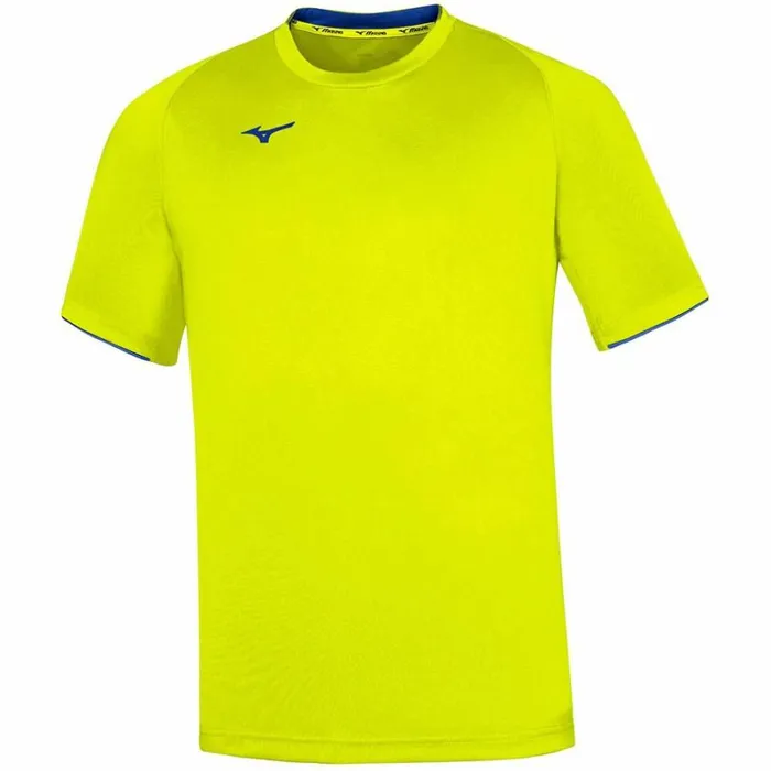 Tops Men Mizuno Men Core Ss Tee Yellow Fluoroyal