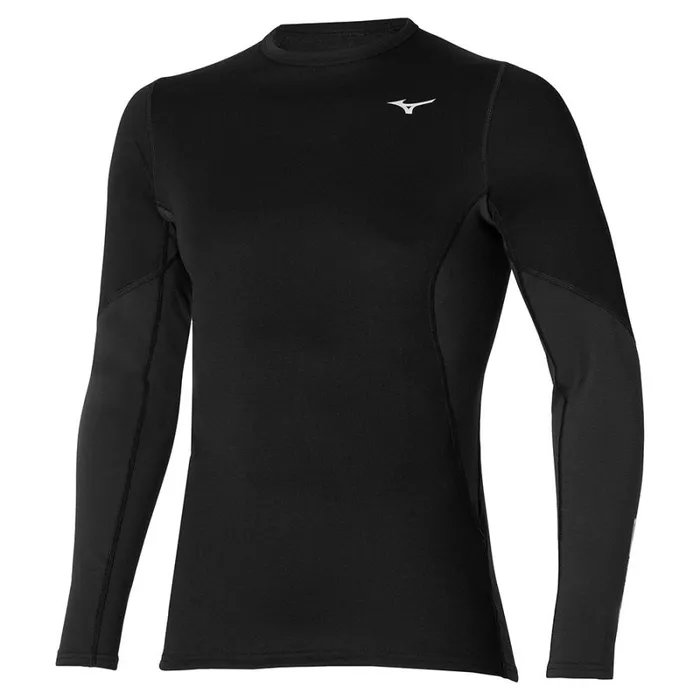 Tops Men Mizuno Merino Wool Crew Black