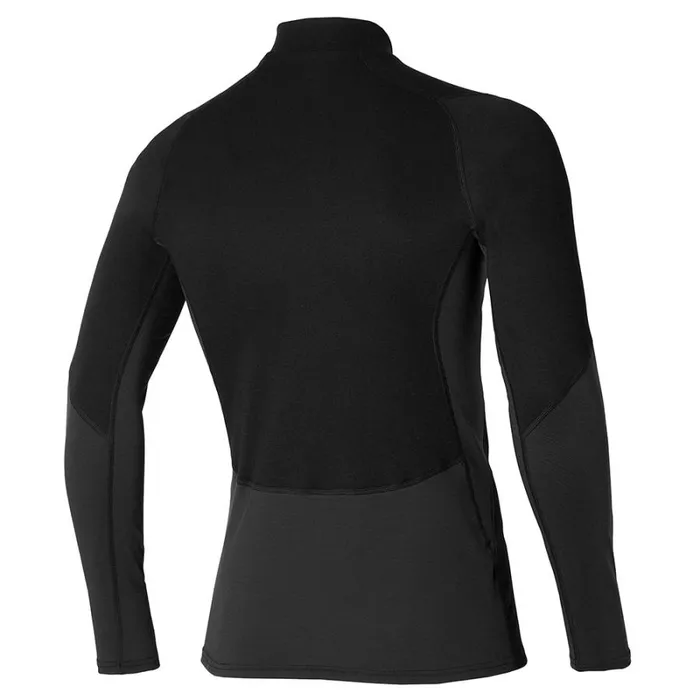 Tops Men Mizuno Merino Wool HZ Black Tops Men Mizuno Merino Wool HZ Black