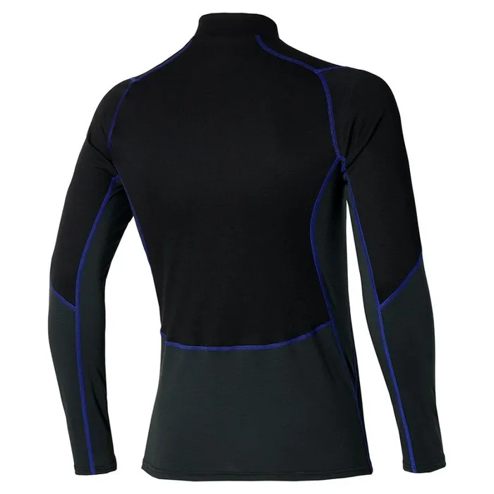 Tops Men Mizuno Merino Wool HZ Blacksurf Blue Tops Men Mizuno Merino Wool HZ Blacksurf Blue