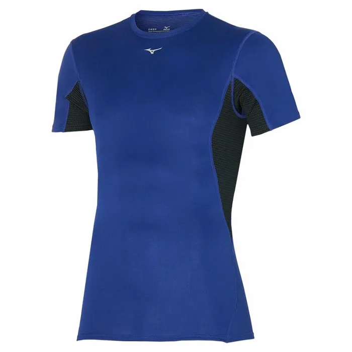 Tops Men Mizuno Mid WeightLight Tee Sodalite Blue