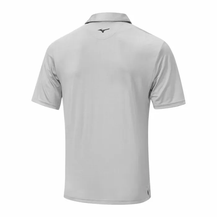 Tops Men Mizuno Move Tech Quick Dry Polo Light Grey Tops Men Mizuno Move Tech Quick Dry Polo Light Grey