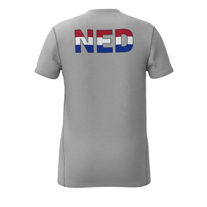 Tops Men Mizuno Nevobo Nederland TShirt Men Grey