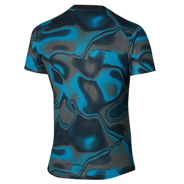 Tops Men Mizuno Premium Aero Tee Hawaiian Oceanblack Tops Men Mizuno Premium Aero Tee Hawaiian Oceanblack