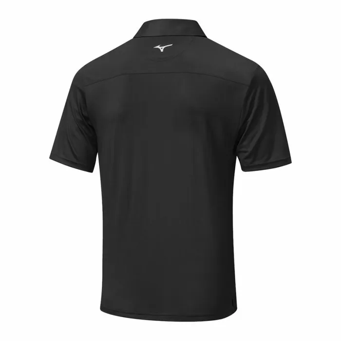 Tops Men Mizuno Quick Dry Citizen Polo Black Tops Men Mizuno Quick Dry Citizen Polo Black