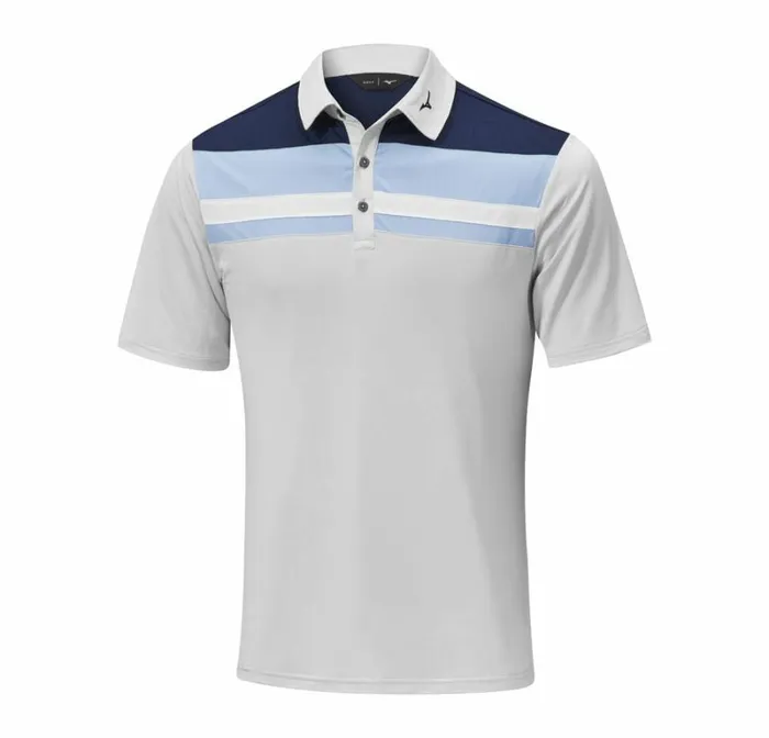 Tops Men Mizuno Quick Dry Citizen Polo Light Grey