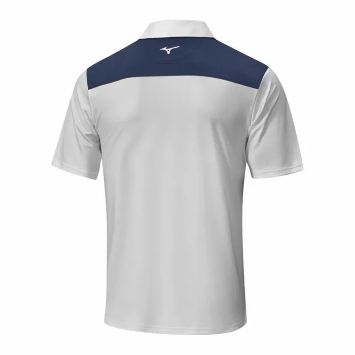 Tops Men Mizuno Quick Dry Citizen Polo Light Grey Tops Men Mizuno Quick Dry Citizen Polo Light Grey