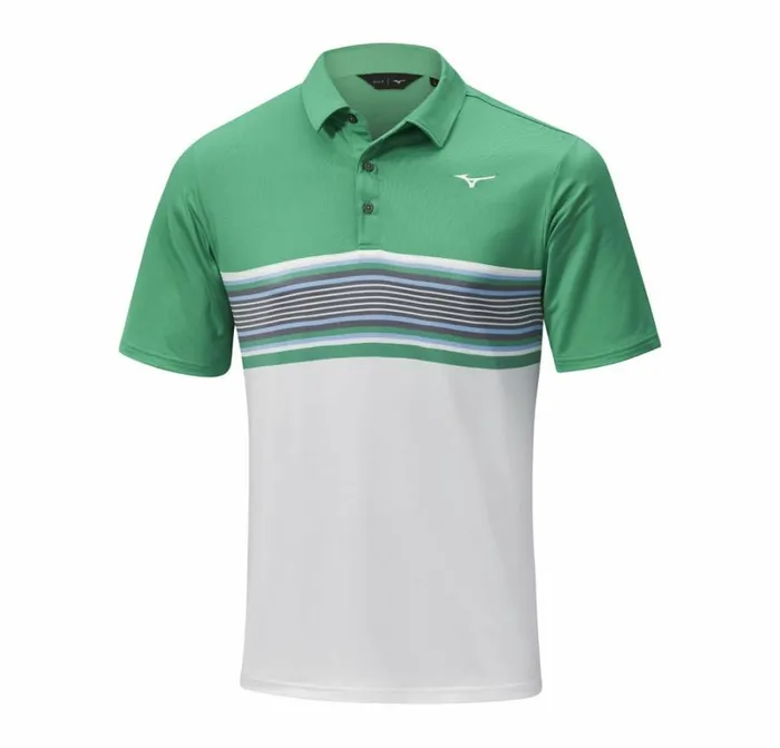 Tops Men Mizuno Quick Dry Oceanic Polo Mint