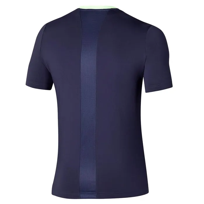 Tops Men Mizuno Release Shadow Graphic Tee Evening Blue Tops Men Mizuno Release Shadow Graphic Tee Evening Blue