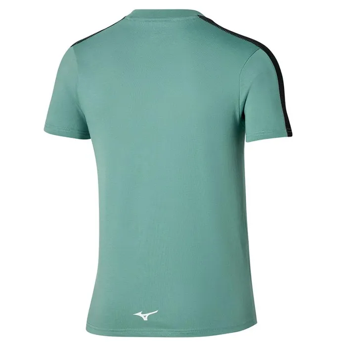 Tops Men Mizuno Release Tape Tee Mineral Blue Tops Men Mizuno Release Tape Tee Mineral Blue