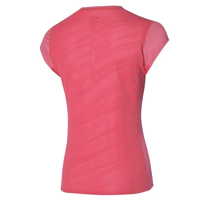 Tops Women Mizuno Aero Tee Sunkissed Coral