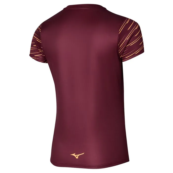 Tops Women Mizuno Athletics Graphic Tee Cabernet