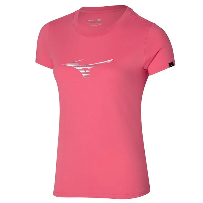 Tops Women Mizuno Athletics Rb Tee Sunkissed Coral