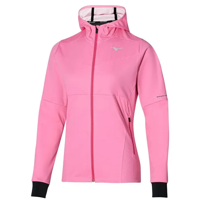 Tops Women Mizuno Breath Thermo Jacket Sachet Pink