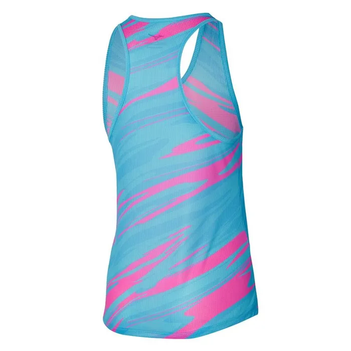 Tops Women Mizuno Dryaeroflow Graphic Tank Antigua Sand