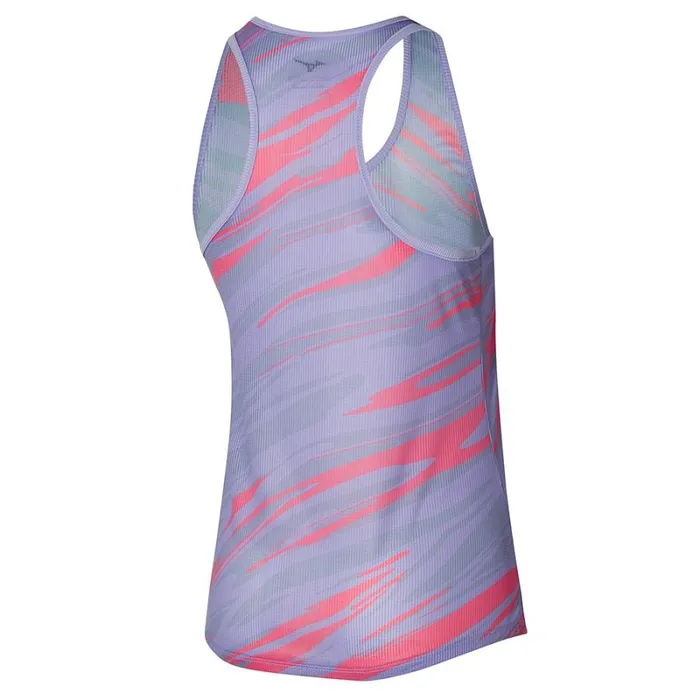 Tops Women Mizuno Dryaeroflow Graphic Tank Pastel Lilac