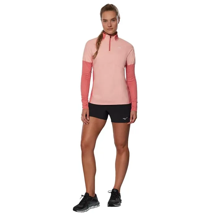 Tops Women Mizuno Hybrid Ls Tee Lantanaapricot Blush Tops Women Mizuno Hybrid Ls Tee Lantanaapricot Blush
