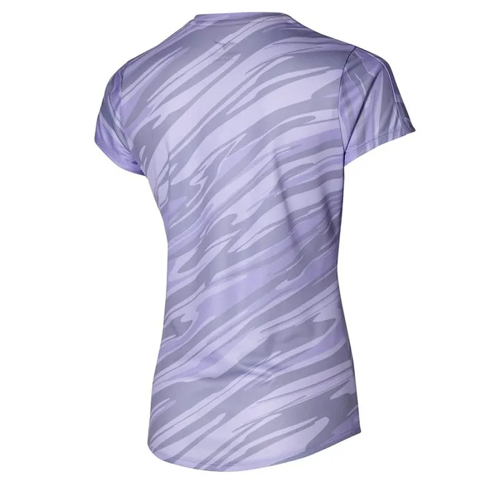 Tops Women Mizuno Impulse Core Graphic Tee Pastel Lilac