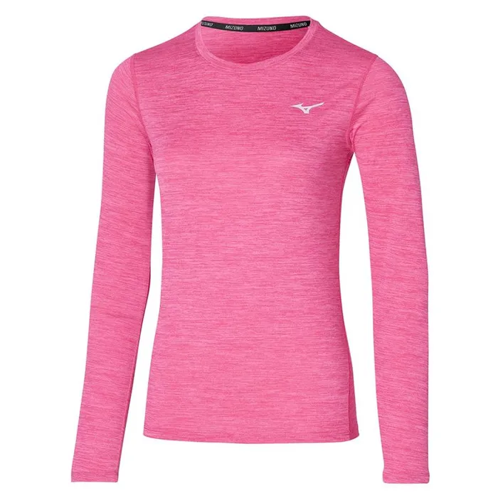 Tops Women Mizuno Impulse Core Ls Tee Sangria Sunset