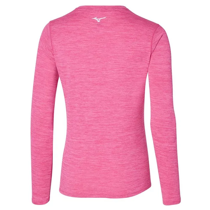 Tops Women Mizuno Impulse Core Ls Tee Sangria Sunset
