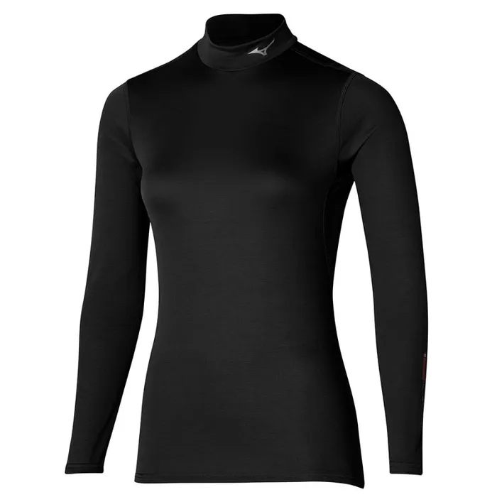 Tops Women Mizuno Mid Weight High Neck Black