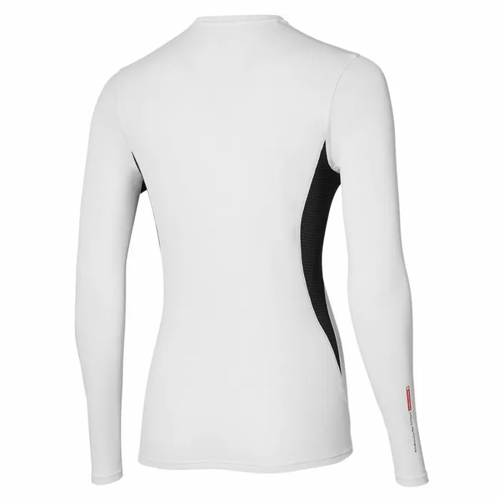 Tops Women Mizuno Mid WeightL Crew White