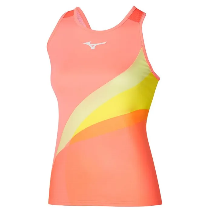Tops Women Mizuno Release Printed Tank Candy Coral