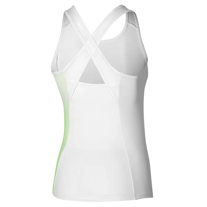 Tops Women Mizuno Release Printed Tank White Tops Women Mizuno Release Printed Tank White