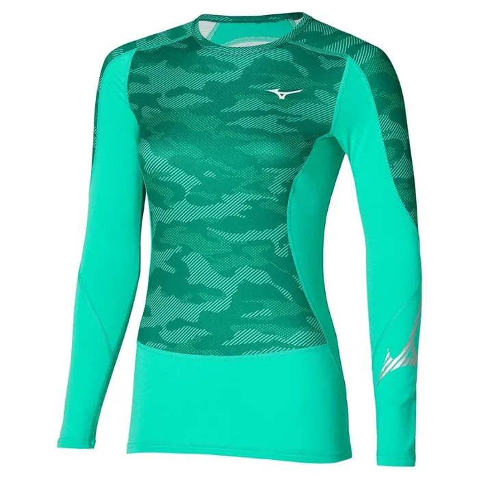 Tops Women Mizuno Virtual Body G3 Crew Atlantis