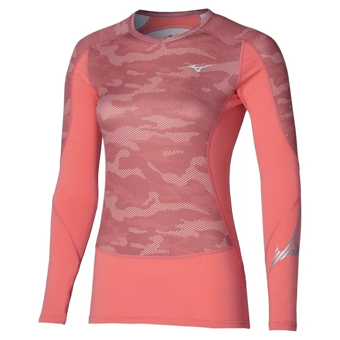 Tops Women Mizuno Virtual Body G3 Crew Sugar Coral