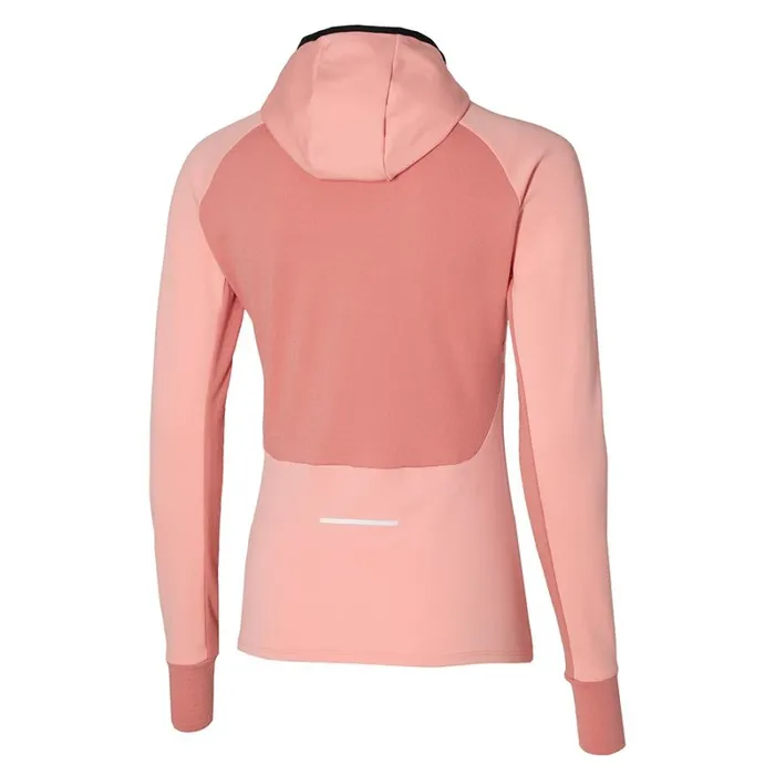 Tops Women Mizuno Warmalite Hooded Ls Apricot Blush