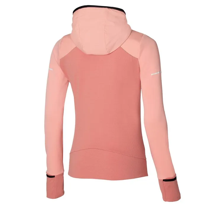 Tops Women Mizuno Warmalite Hybrid Fz Apricot Blush Tops Women Mizuno Warmalite Hybrid Fz Apricot Blush