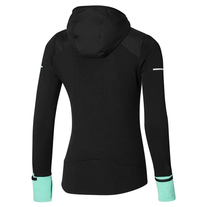 Tops Women Mizuno Warmalite Hybrid Fz Black Tops Women Mizuno Warmalite Hybrid Fz Black