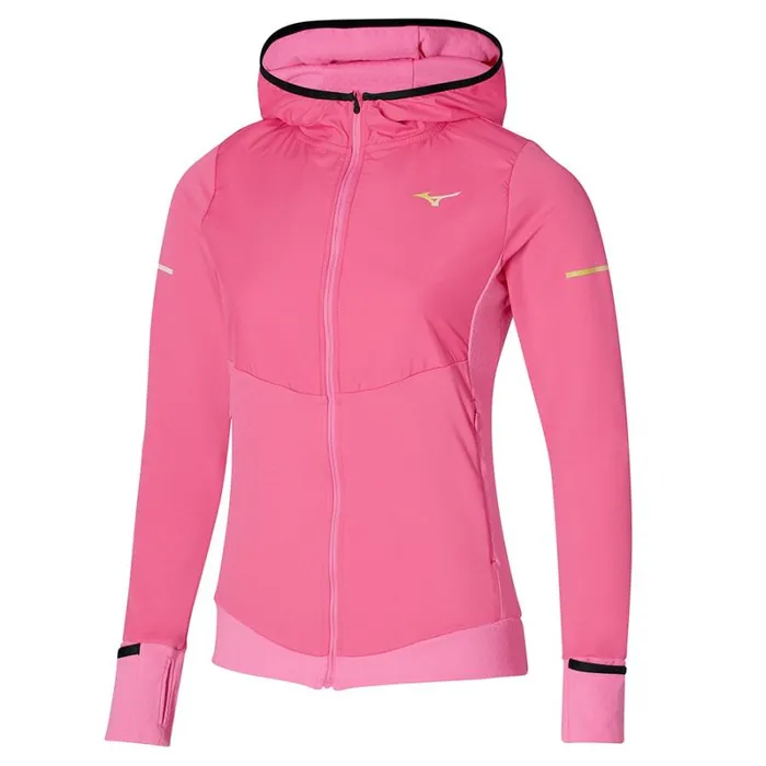 Tops Women Mizuno Warmalite Hybrid Fz Sangria Sunset