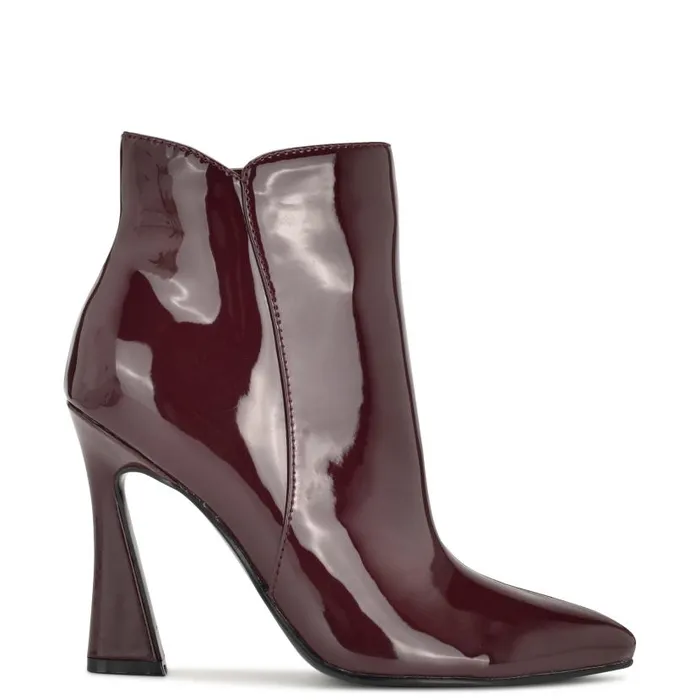 Torrie Dress Booties Wine Patent Women Nine West Boots and Booties